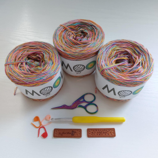 Sada klubíček MOOL v dárkové tašce (celkem 360g příze)