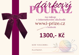 Dárkový poukaz 1300,- Kč